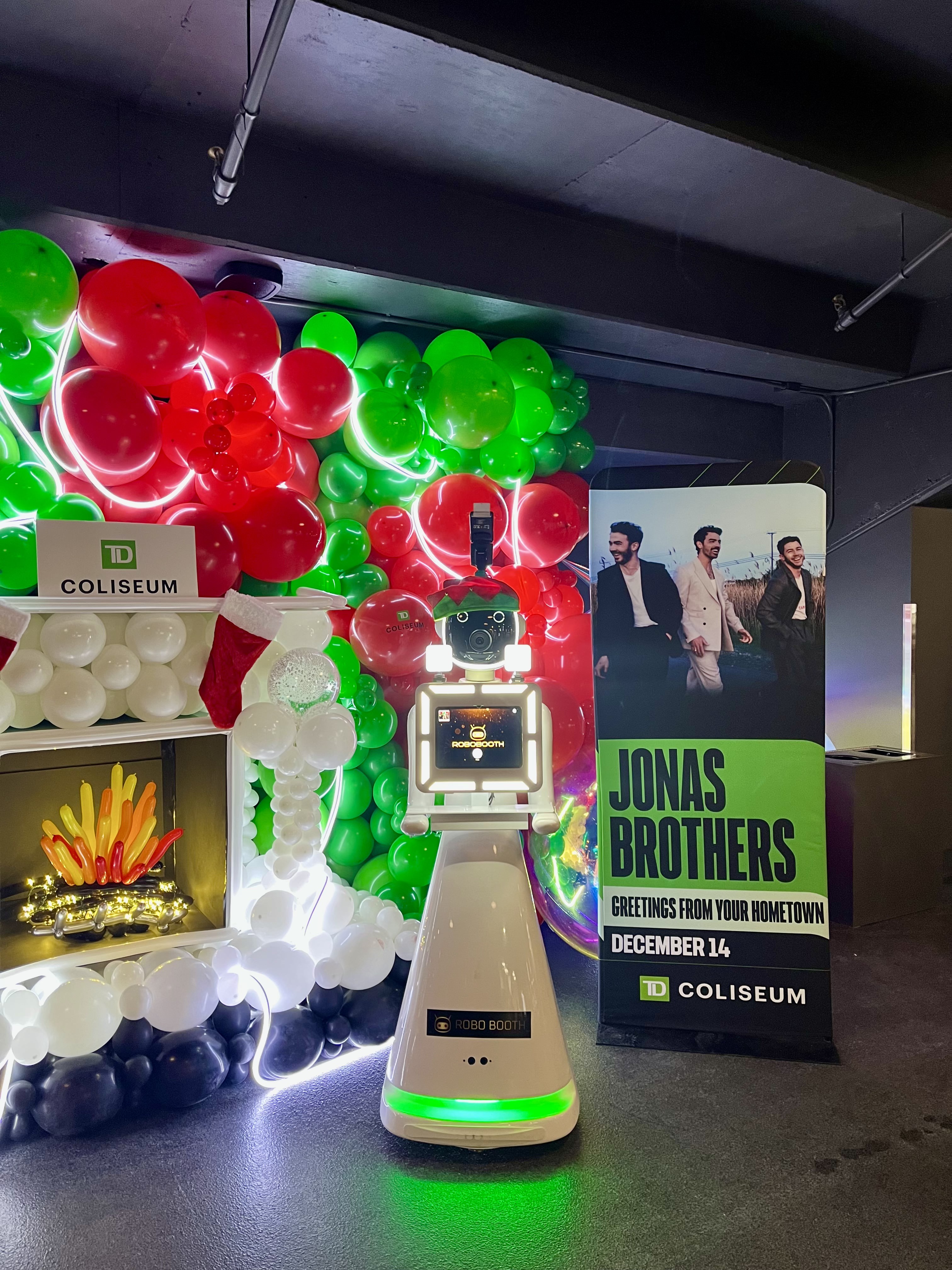 Robot Photobooth at TD Coliseum holiday event